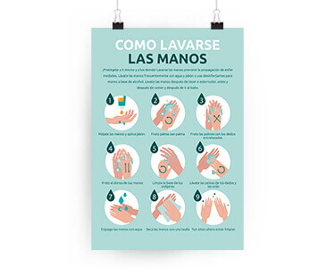 Posters-wash hands